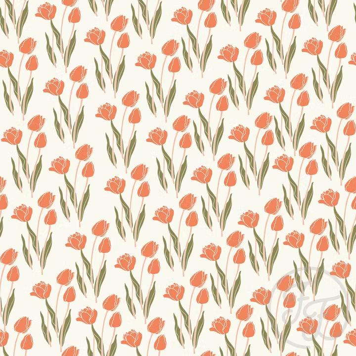 OD- Tulip Flower in Floral White
