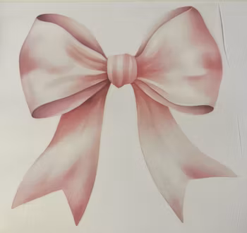 Strykemerke rosa sløyfe liten