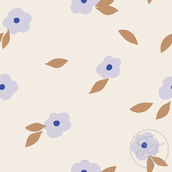 OD- Little Flowers Purple Beige