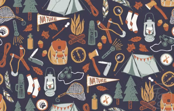 OD- Camping Trip Navy Blue