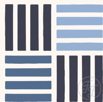 OD- Marine Striped Check Navy Ancient Blue