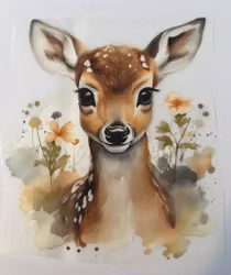 Strykemerke rådyrhode liten