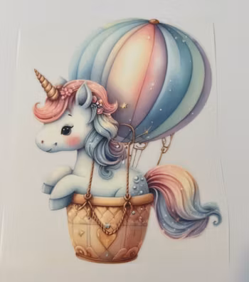 Strykemerke enhjørning i luftballong stor