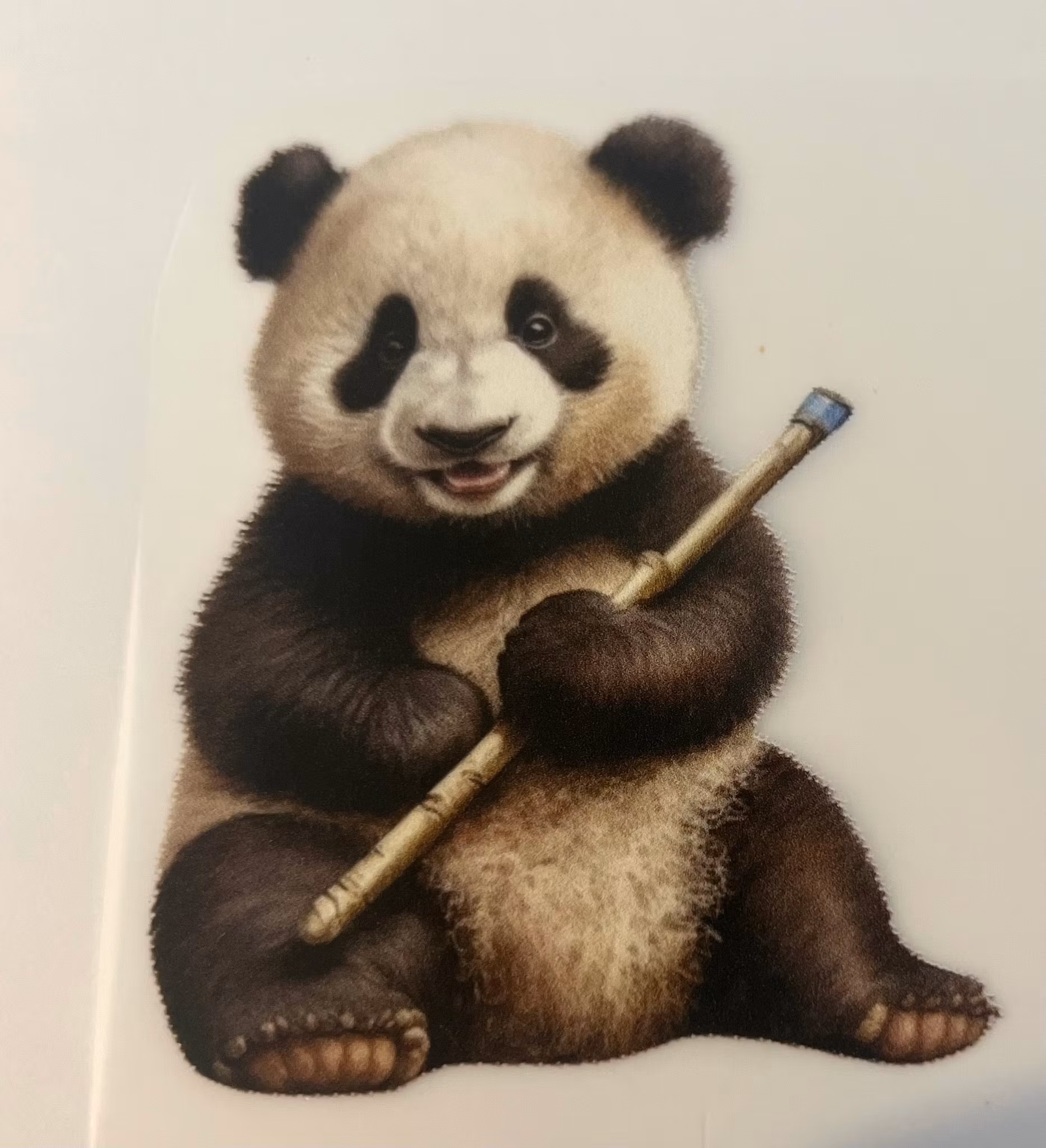 Strykemerke panda med pinne