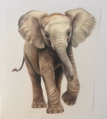 Strykemerke elefant liten