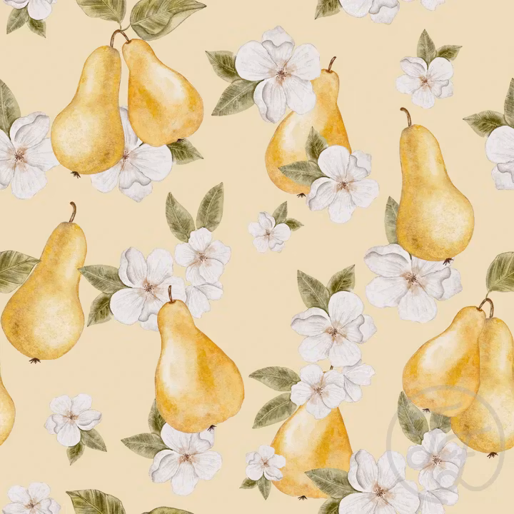 OD- Flowery Pears Yellow