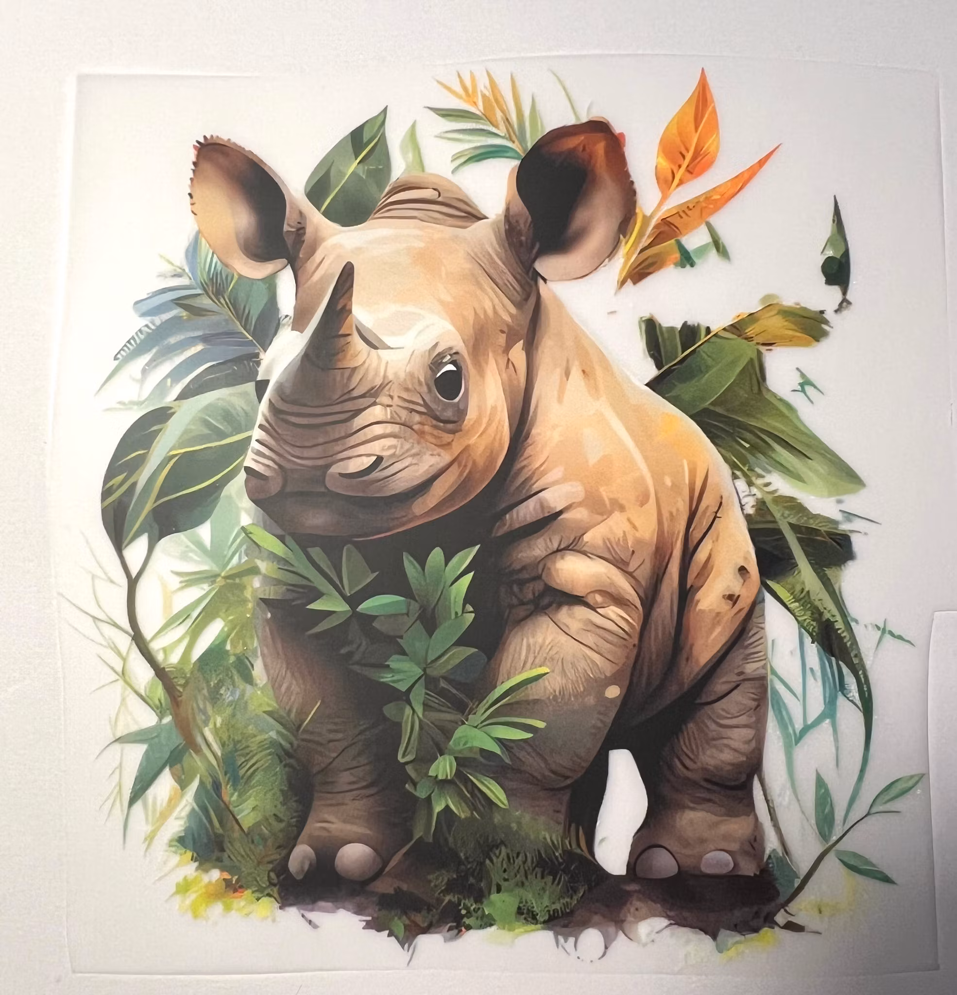 SM nesehorn i jungel stor