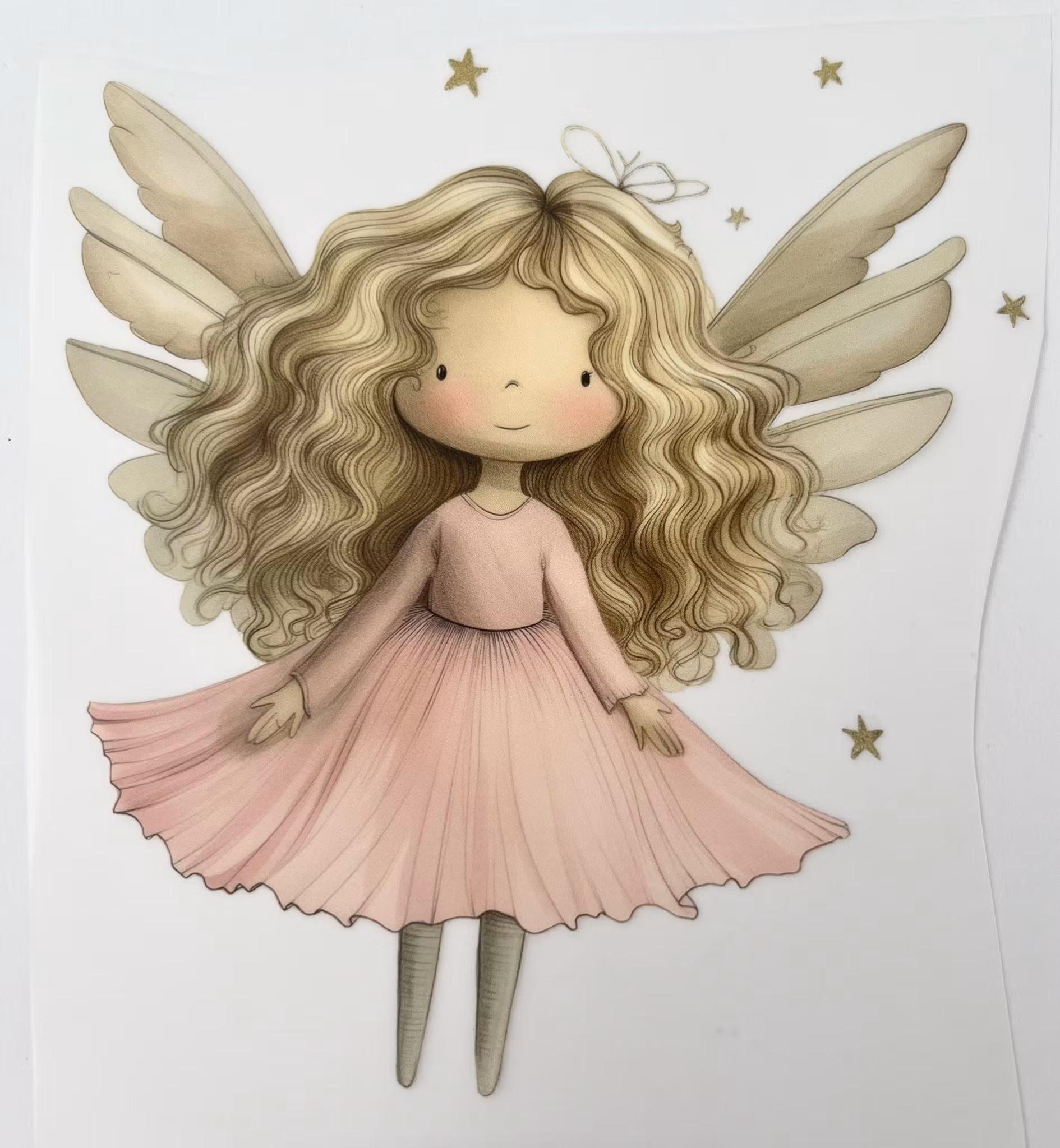 SM gullhår fe liten