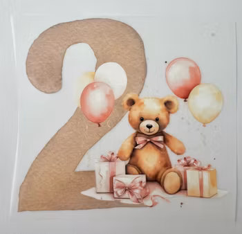 SM bamse og ballonger 2 år