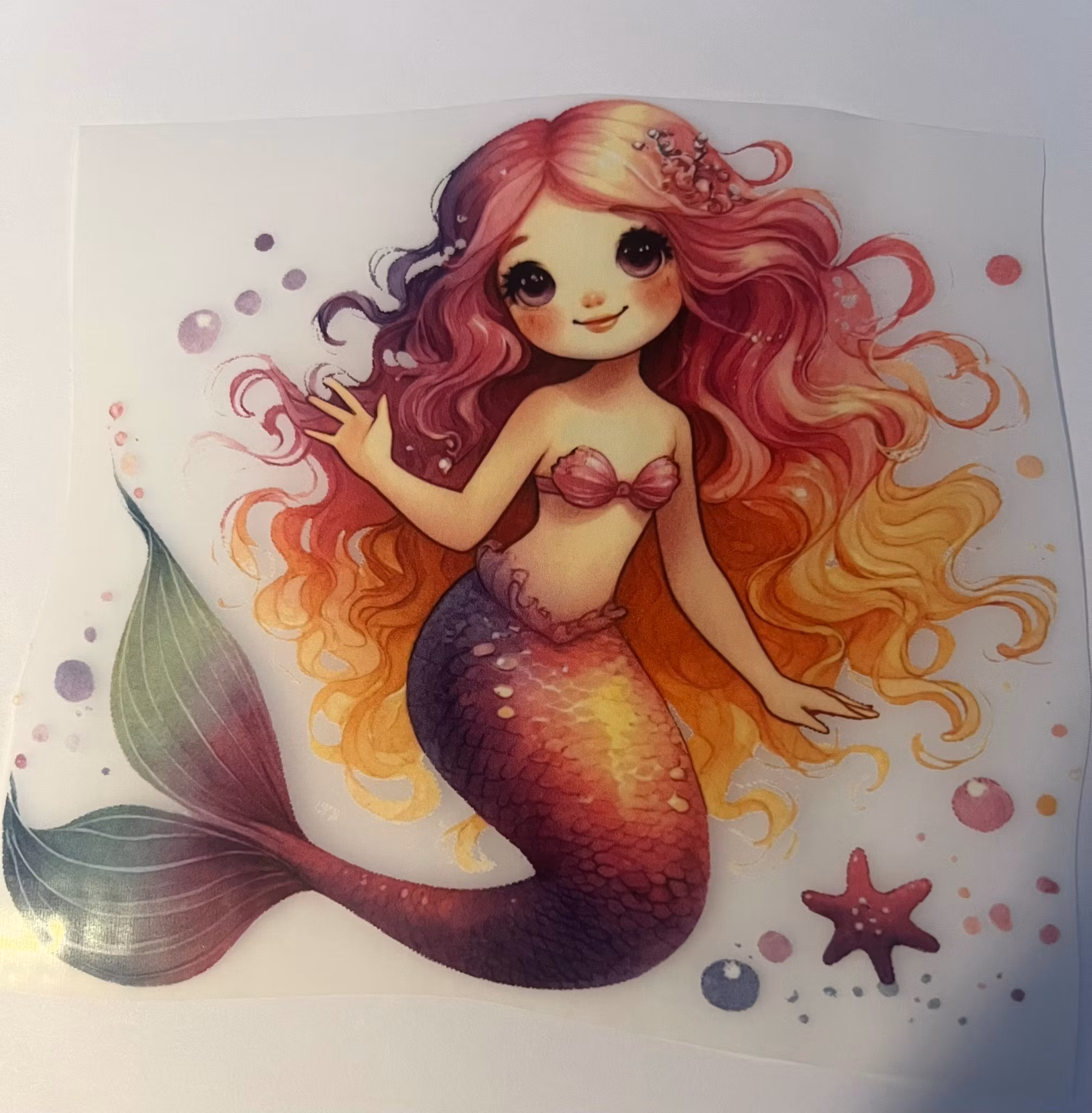 SM havfrue med rødt hår