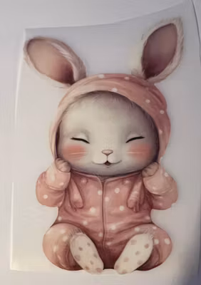 SM søvnig kanin rosa
