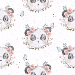 Ribbjersey blomsterpanda