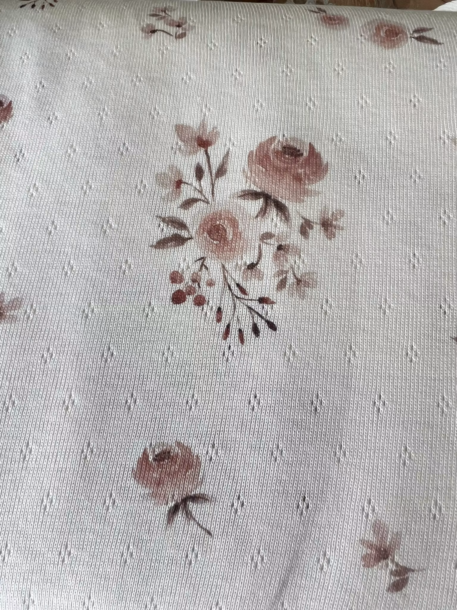 Rose frieda offwhite pointelle