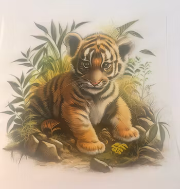 SM tigerbaby i jungel stor