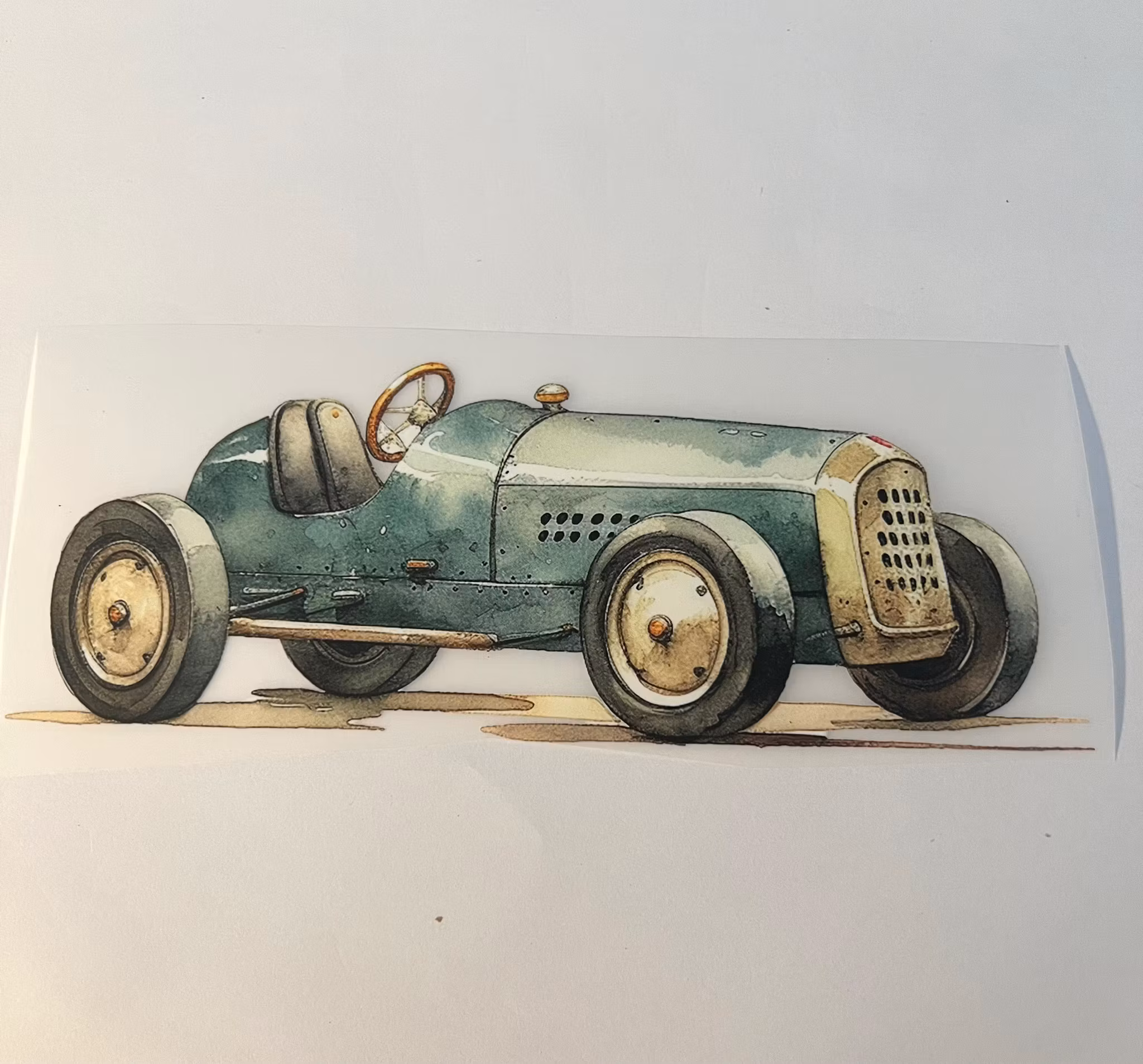 SM vintage grønn racerbil grønn