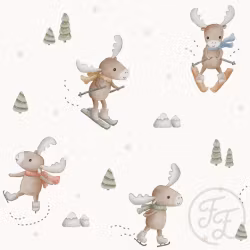 OD- Winter Moose Offwhite