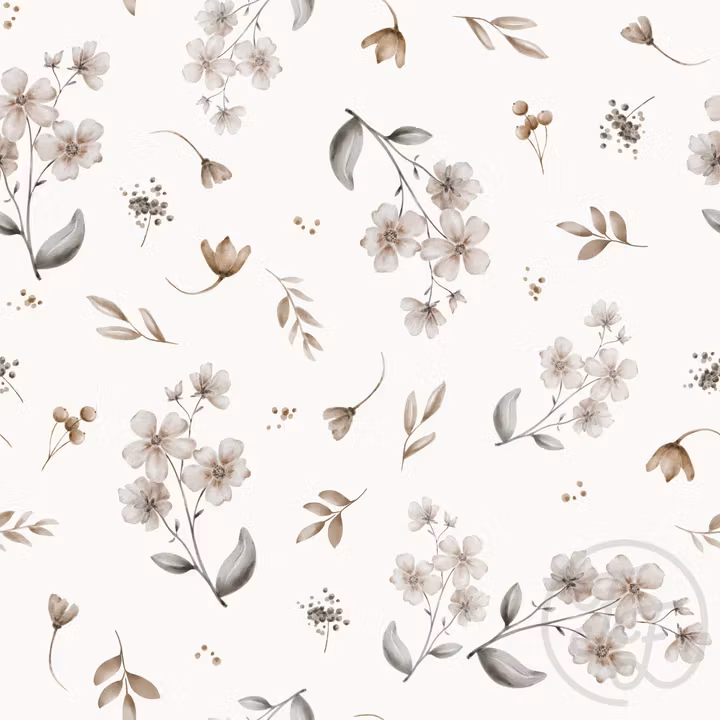 OD- Floral Sarah Beige Ivory