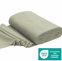 Dusty green rundstrikket ribb