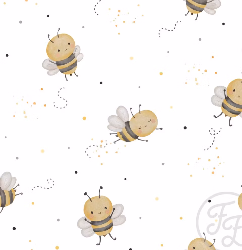 Bees white dots jersey