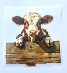 Kalv bak plankeskilt