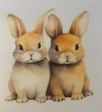 To søte kaniner DTF