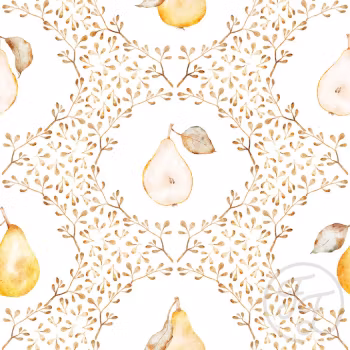 OD- Pear Damask White