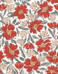 OD- Fallen Blooms Red Sage Green