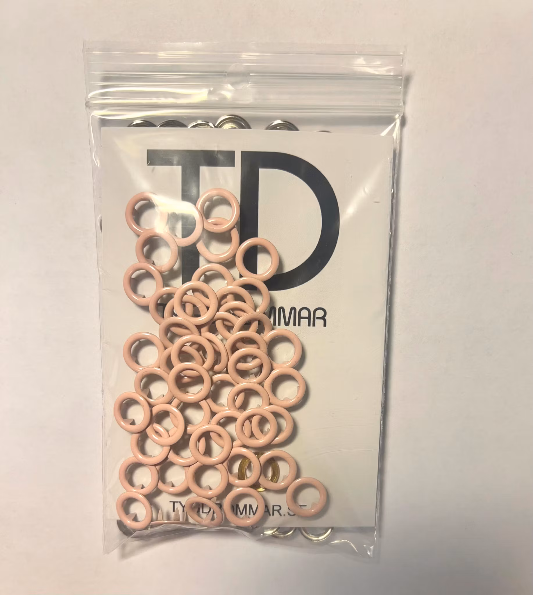 TD Trykknapper storpakk light pink