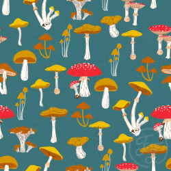 OD- Mushrooms in Beetle Green