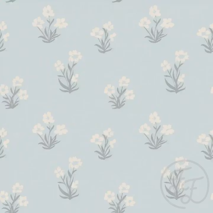 OD- Light Blue Ditsy Blossom