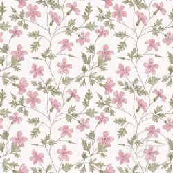OD- Pink Leafy Flowers Roberta