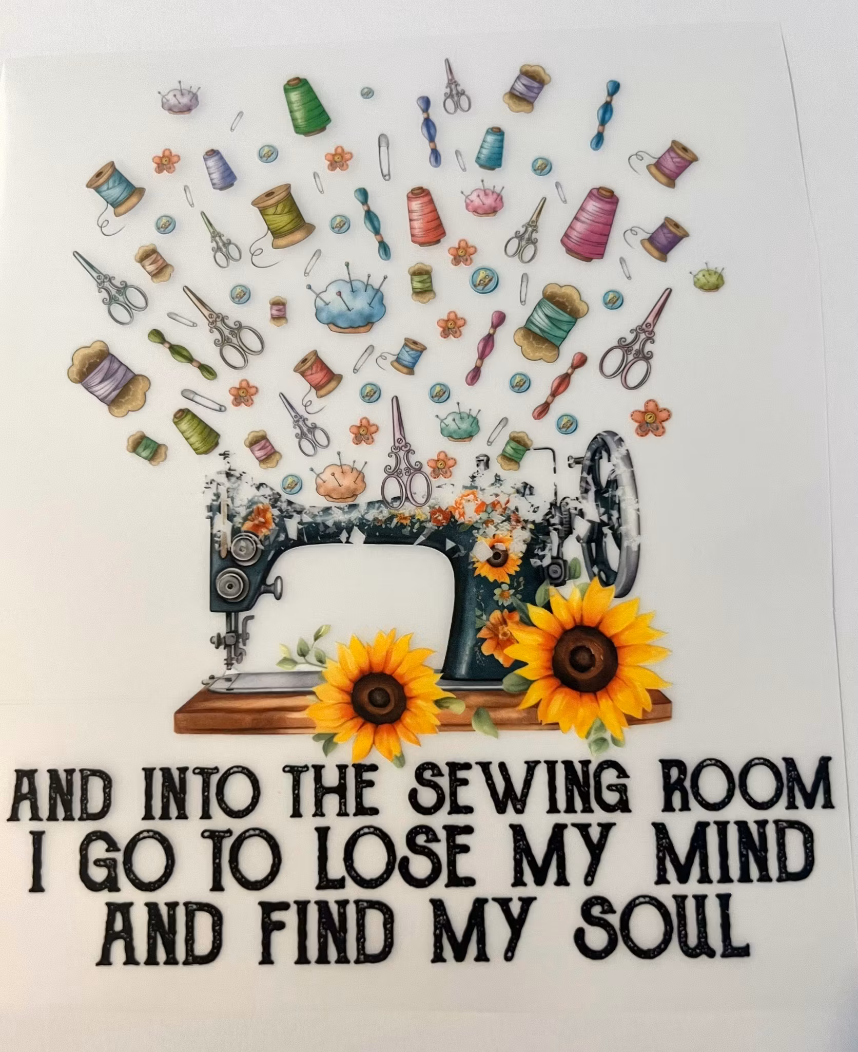 In the sewingroom I find my soul DTF