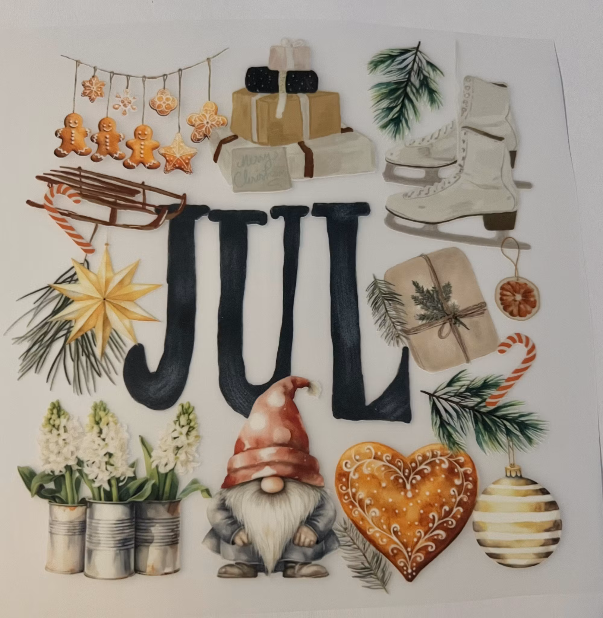 Skandinavisk jul DTF