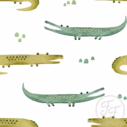 OD- Safari Crocodile White