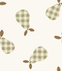OD- Gingham Pears Green Small