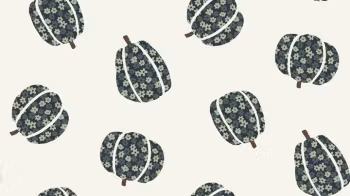 OD- Floral Pumpkins Dark Large