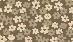 OD- Fall Floral in Brown Small