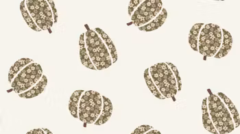 OD- Floral Pumpkins Brown Small