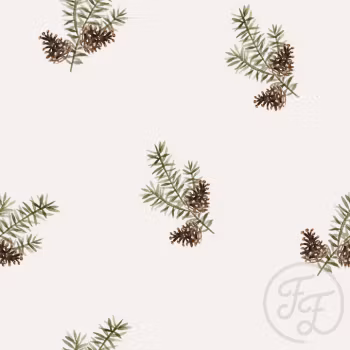 OD- Fir Branches Offwhite