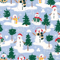 OD- Snowman Adventures in Cloudy Blue