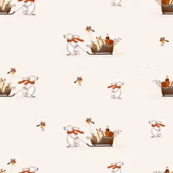 OD- Holly Jolly Bunny Offwhite