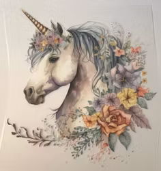 DTF enhjørningshode 2