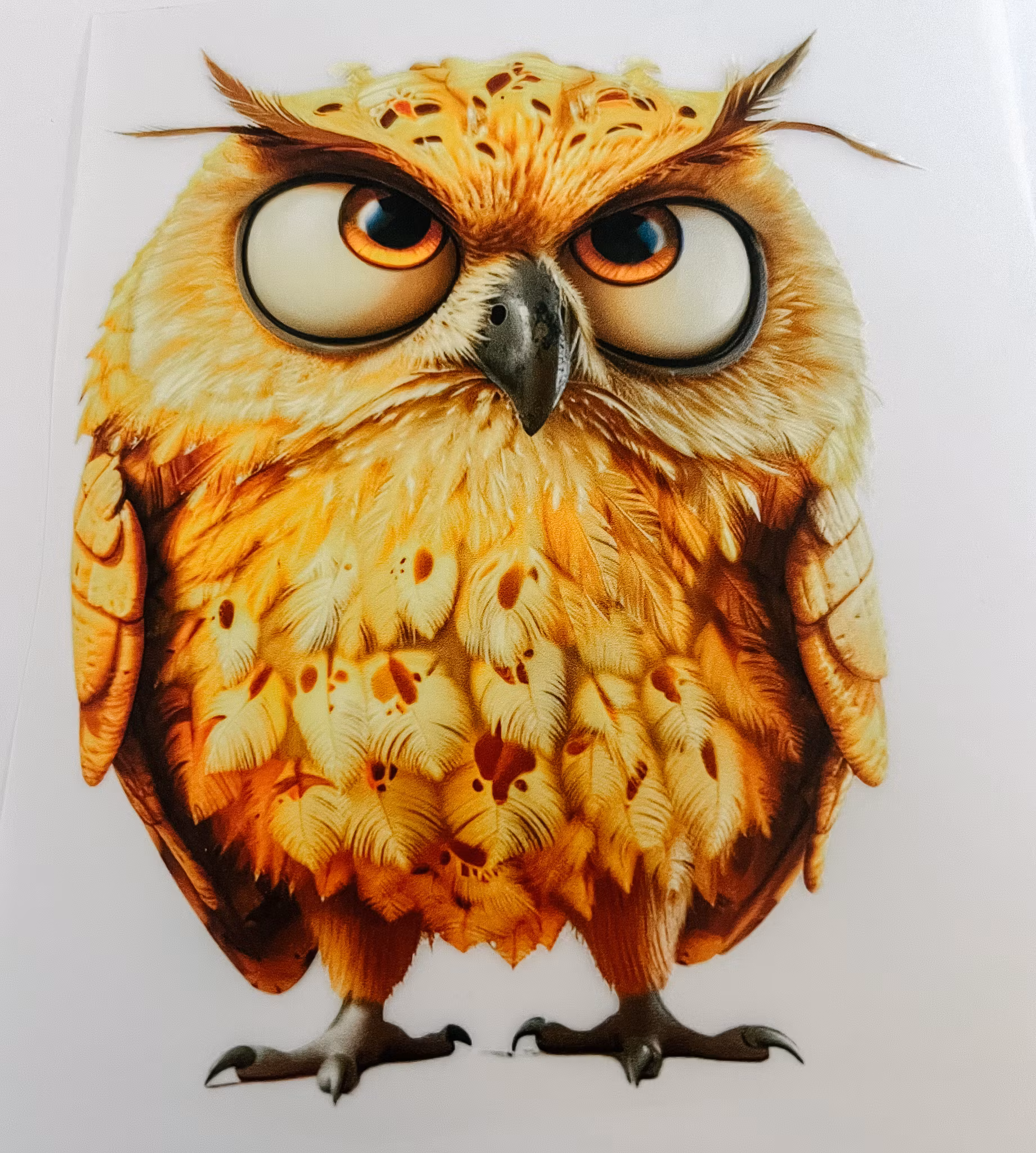 DTF grumpy ugle guloransje