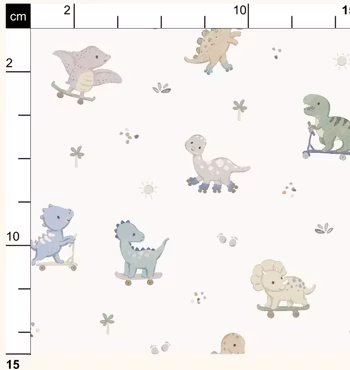 OD- Dinos on Wheels Offwhite