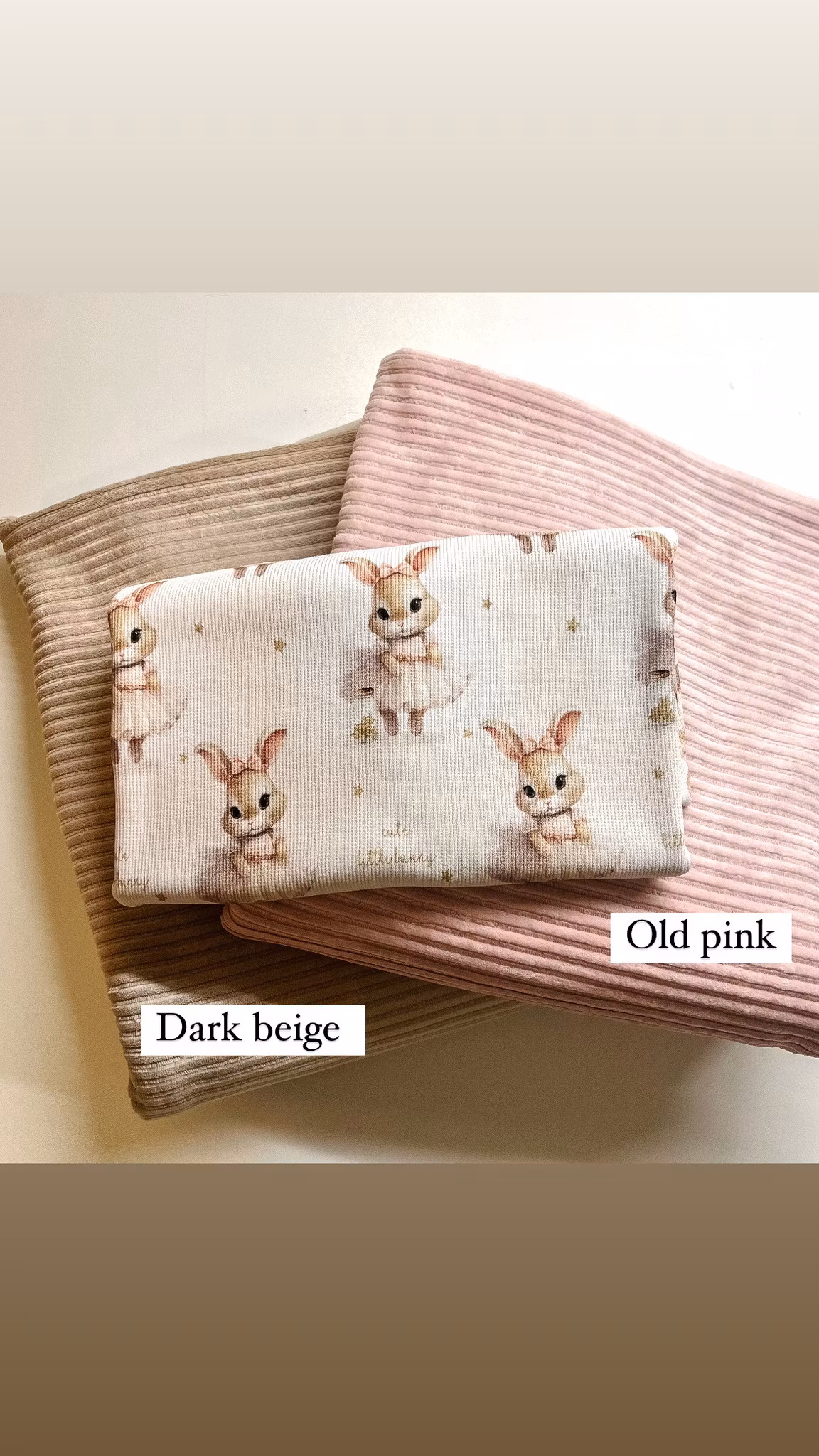 Dark beige cordjersey