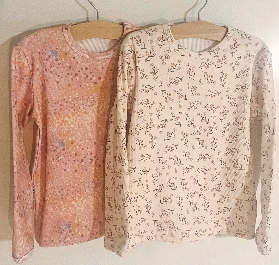 Ribbjersey dots multi pink