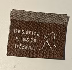 De sier jeg er løs på tråden