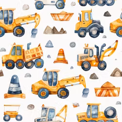 Gule anleggsmaskiner jersey