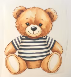 DTF bamse med stripete genser