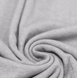 Ribbjersey grey melange